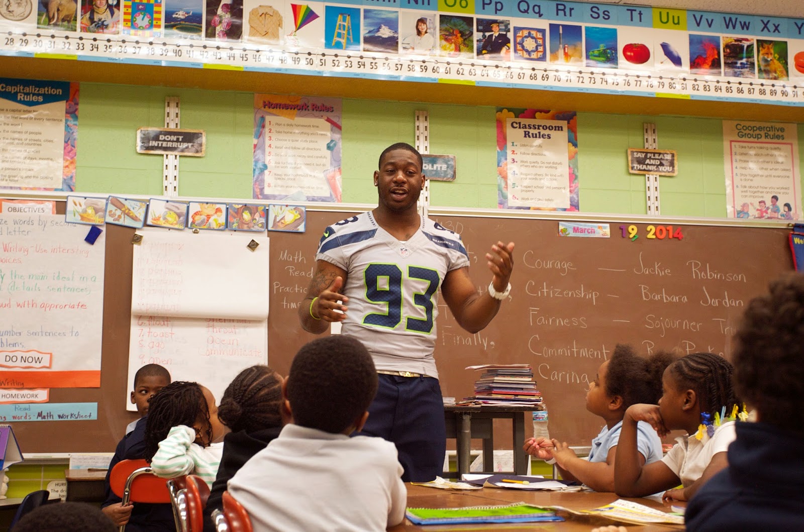 Mark Kodiak Ukena O'Brien Schofield Visits Hometown Elementary School