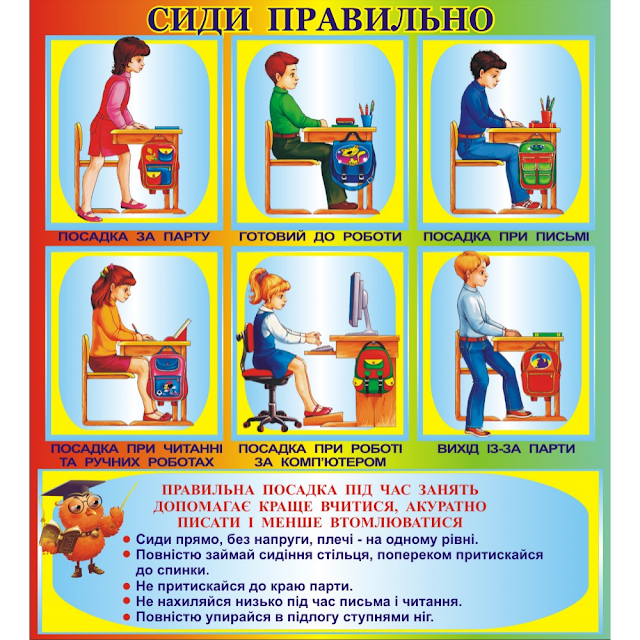 Плакат правильная посадка при письме. Школьные плакаты для начальной школы. Сиди правильно плакат. Правильнаяпоспдка за паптой. Плакат сидим правильно.