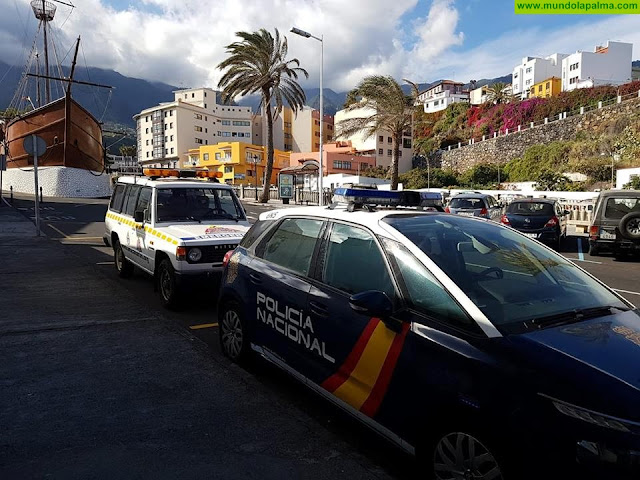 Un derrame de aceite afecta a la Avenida de Las Nieves de Santa Cruz de La Palma