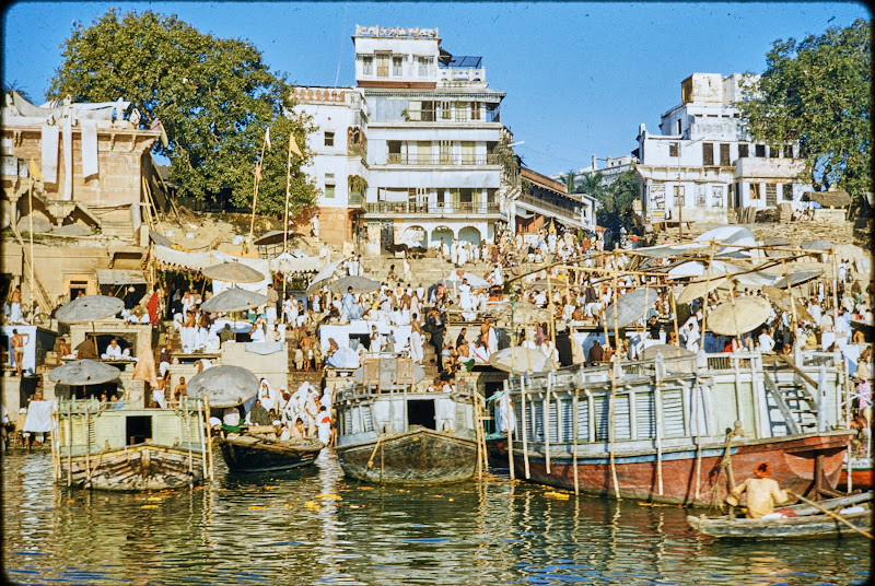Ghats of Varanasi (Benaras/Kashi) - Circa c1950-60's
