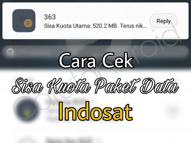 Cara Cek Sisa Kuota Paket Data Internet Indosat Mentari Im3 Tanpa Aplikasi