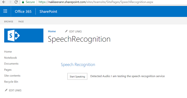 azure speech to text real time