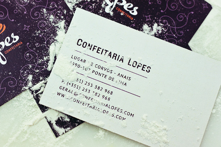 Confeitaria Lopes identity by Gen Design Studio Confeitaria Lopes identity by Gen Design Studio business card bakery
