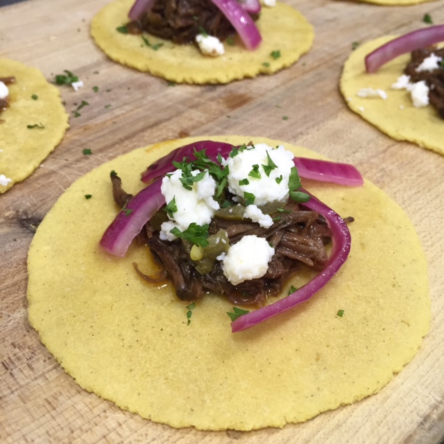 Homemade braised shortrib tacos Homemade braised shortrib tacos; food