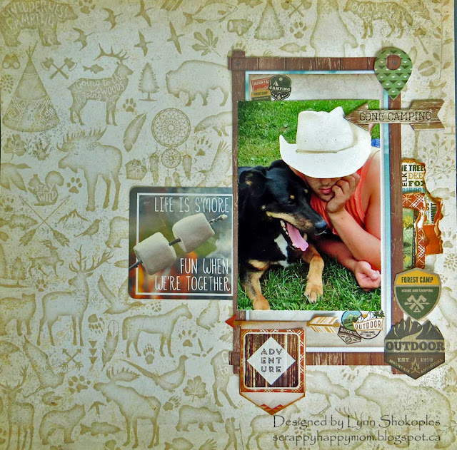 Boyz of Summer One Layout Three Ways by Lynn Shokoples for BoBunny featuring the Take A Hike Collection.