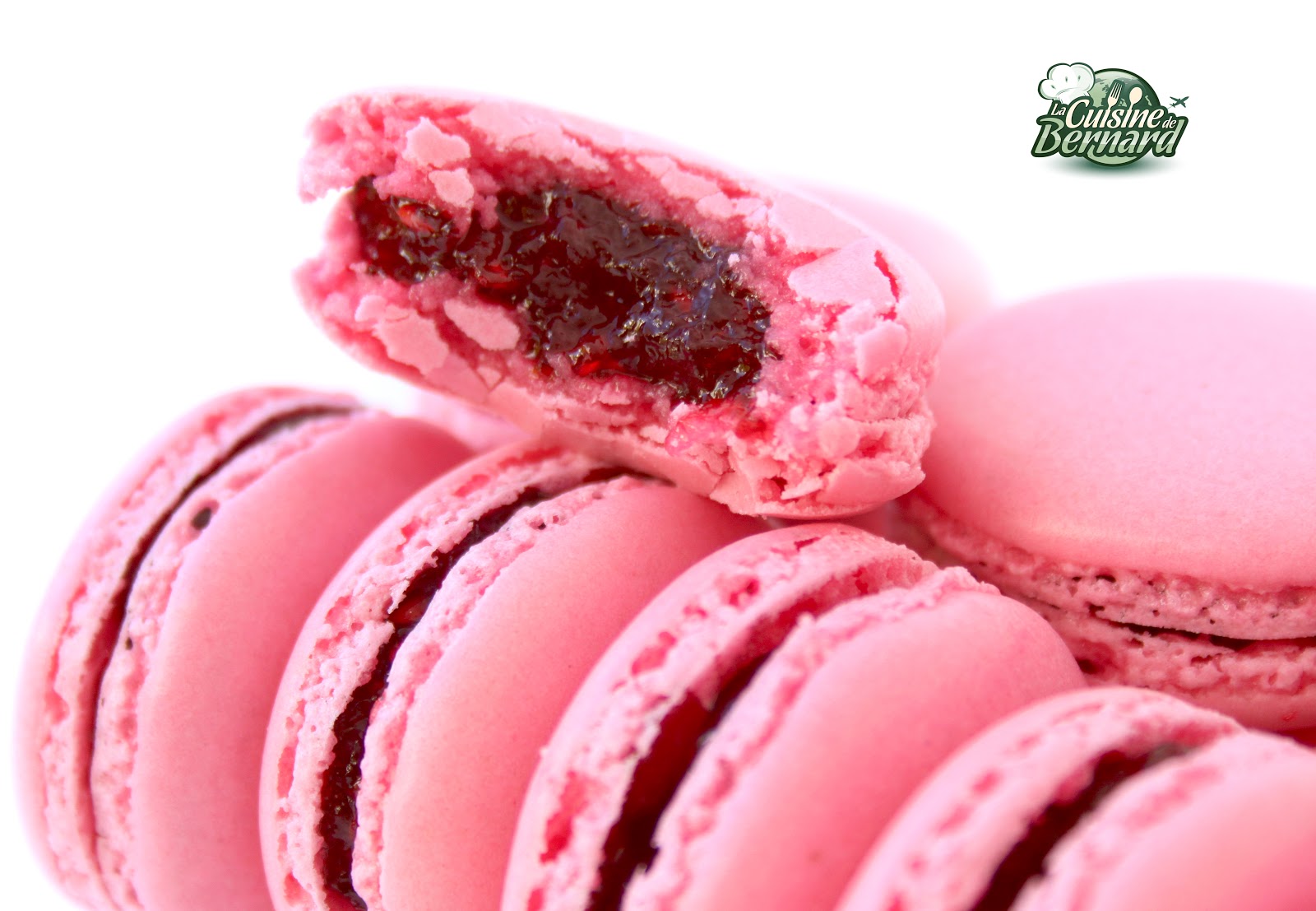 Macarons framboise Mamitou : Recette de Macarons framboise Mamitou