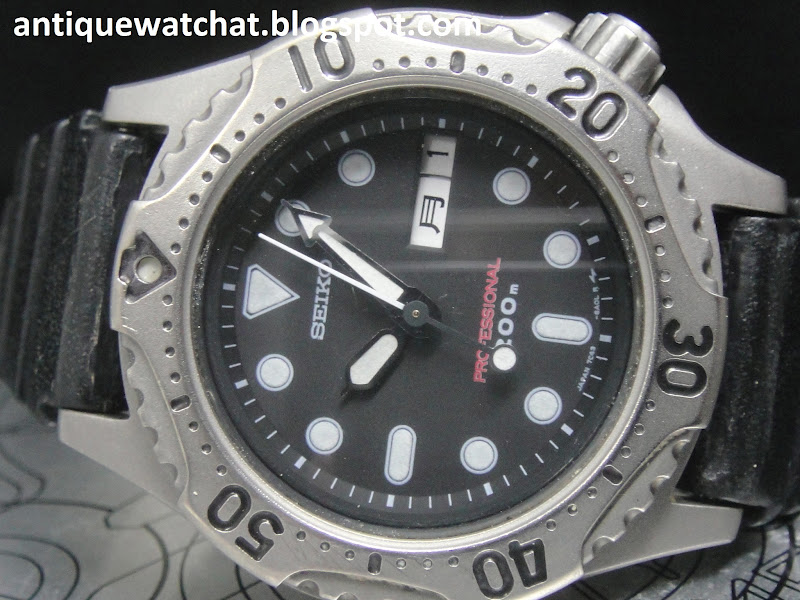 Antique Watch Bar: SEIKO DIVER'S 7C43-6A10 TITANIUM JDM53 (SOLD)