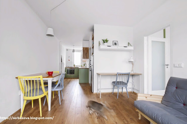 Новый дизайн интерьера маленькой двухкомнатной квартиры после ремонта