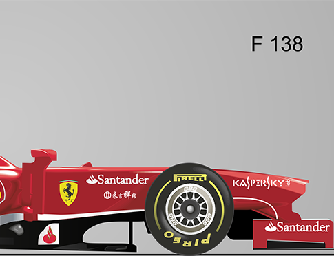 Fórmula 1  Ferrari “F138” - vector 2