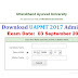 Download UAPMT 2017 Admit Card - www.uau.ac.in