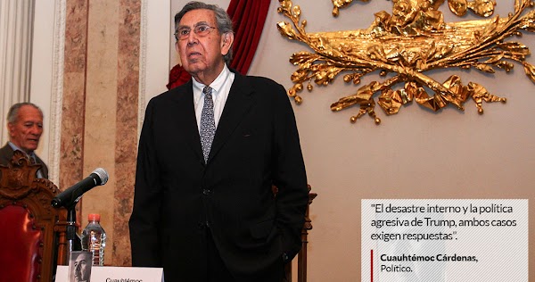 Cárdenas llama a recuperar el petróleo, ir por los corruptos y enfrentar a Trump con dignidad. Cárdenas llama a recuperar el petróleo, ir por los corruptos y enfrentar a Trump con dignidad.