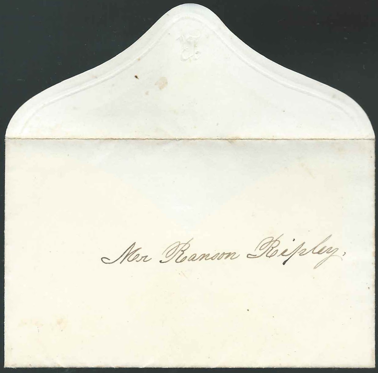 Heirlooms Reunited Calling Card of G. Ripley & Wife Mary (Noyes