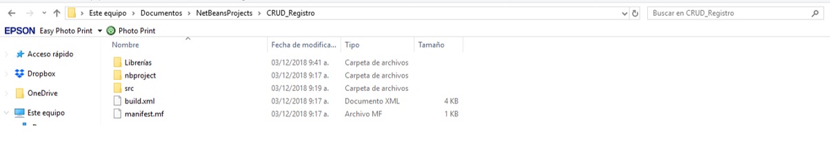CRUD en Java Configuración del proyecto