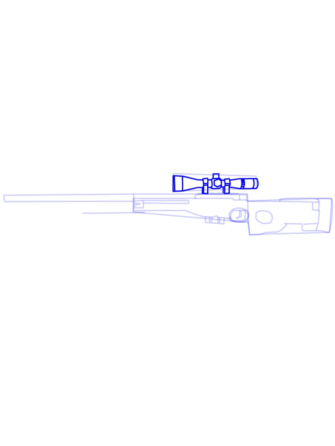 снайперская винтовка awp чертеж фото 74