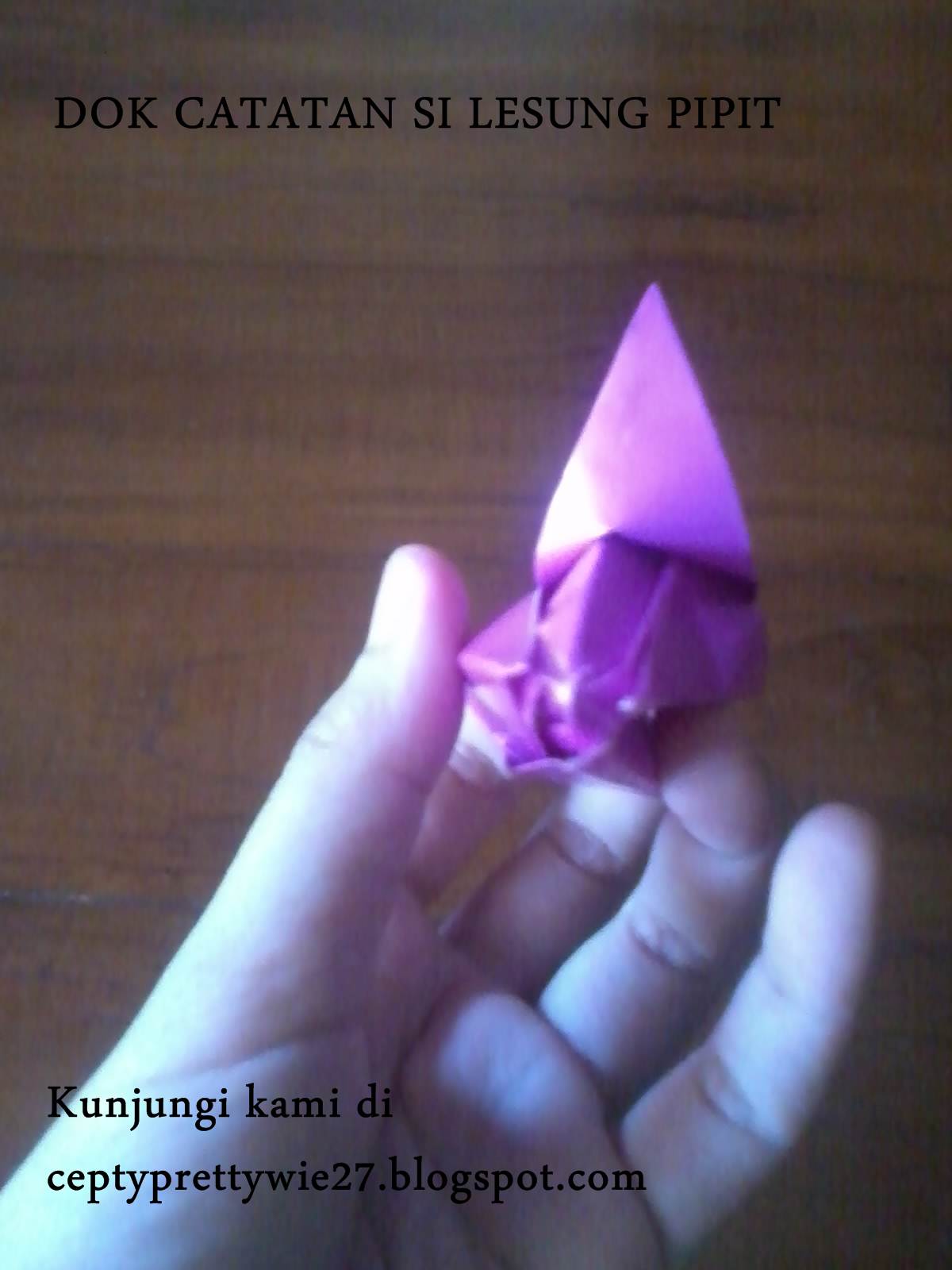 Cara Membuat  Bunga  Tulip Dari Kertas  Origami Dalam  Bahasa  