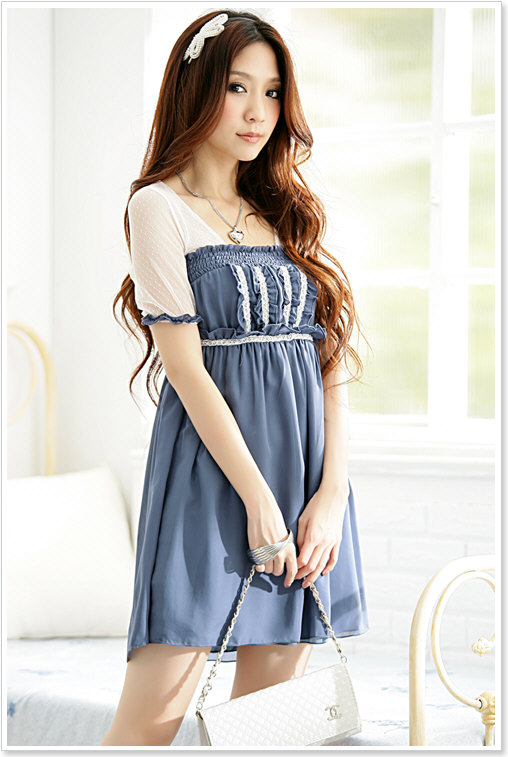 Asian Wholesale Clothing Wholesale Onepiece Dress Style Diaphanous Dress