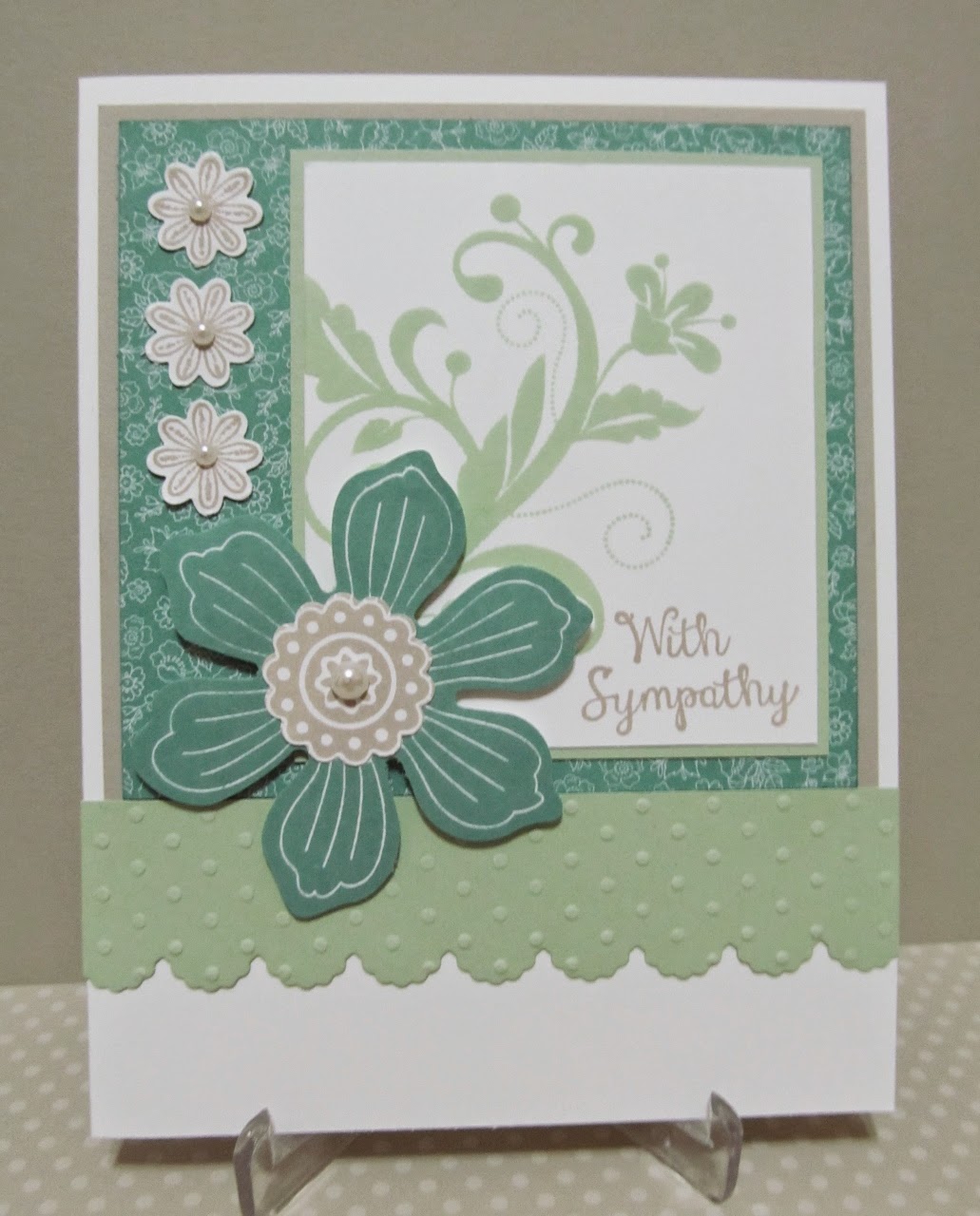 savvy handmade cards floral sympathy card