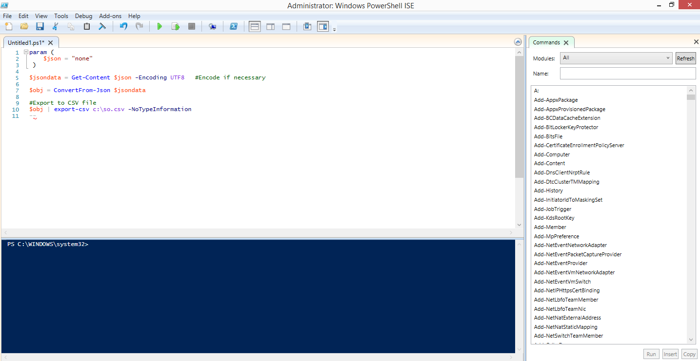 Create batch file to run command image