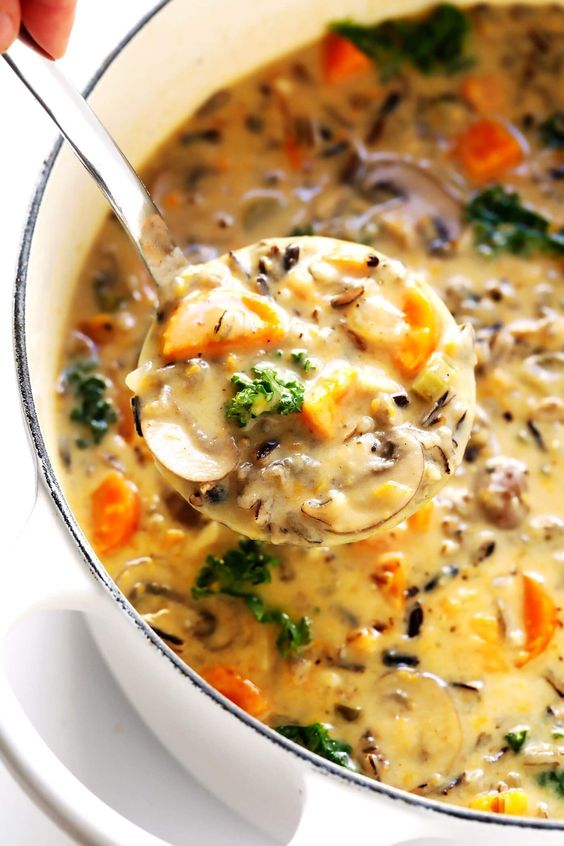 COZY AUTUMN WILD RICE SOUP #cozy #autumn #wildrice #soup #souprecipes #vegetarianrecipes #veggies #veganrecipes COZY AUTUMN WILD RICE SOUP #cozy #autumn #wildrice #soup #souprecipes #vegetarianrecipes #veggies #veganrecipes