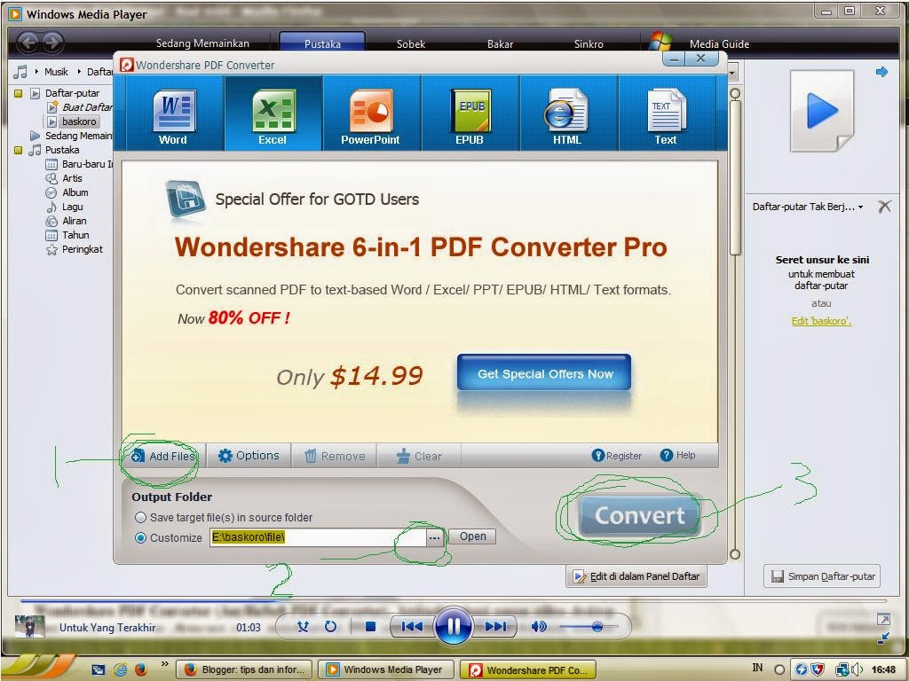 cara merubah file PDF ke MS Word,excel,Power point,epub ...