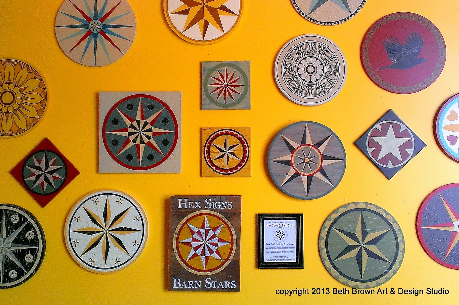 Phases of the Moonblossom Hex Signs & Barn Stars Exhibit