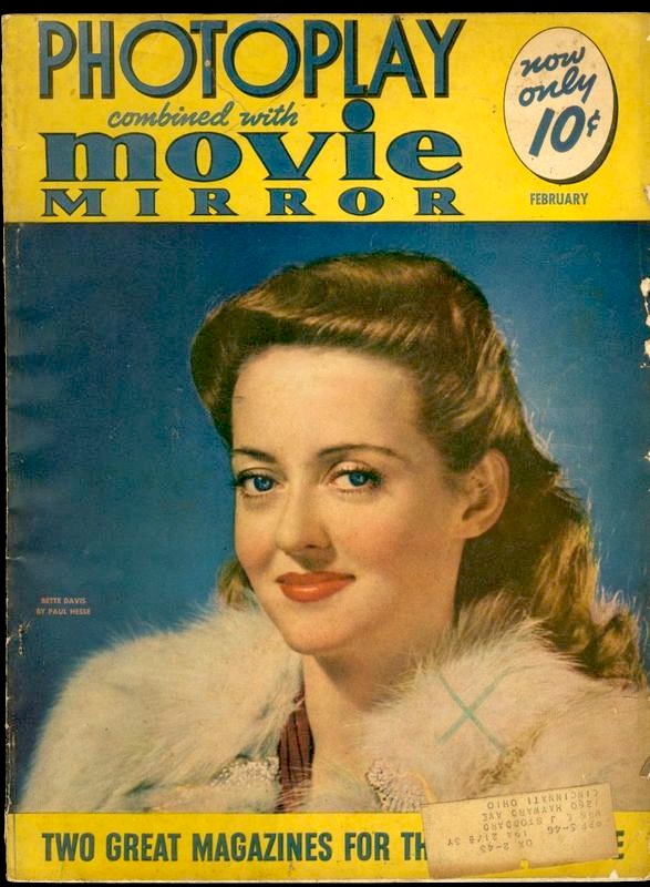 Pop Culture Safari!: Photoplay movie magazine covers: Bette Davis ...