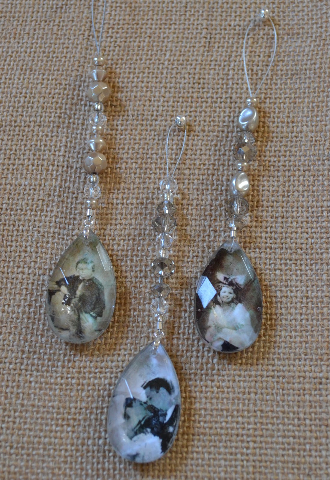 Crystal Pendant Family Photo Ornaments