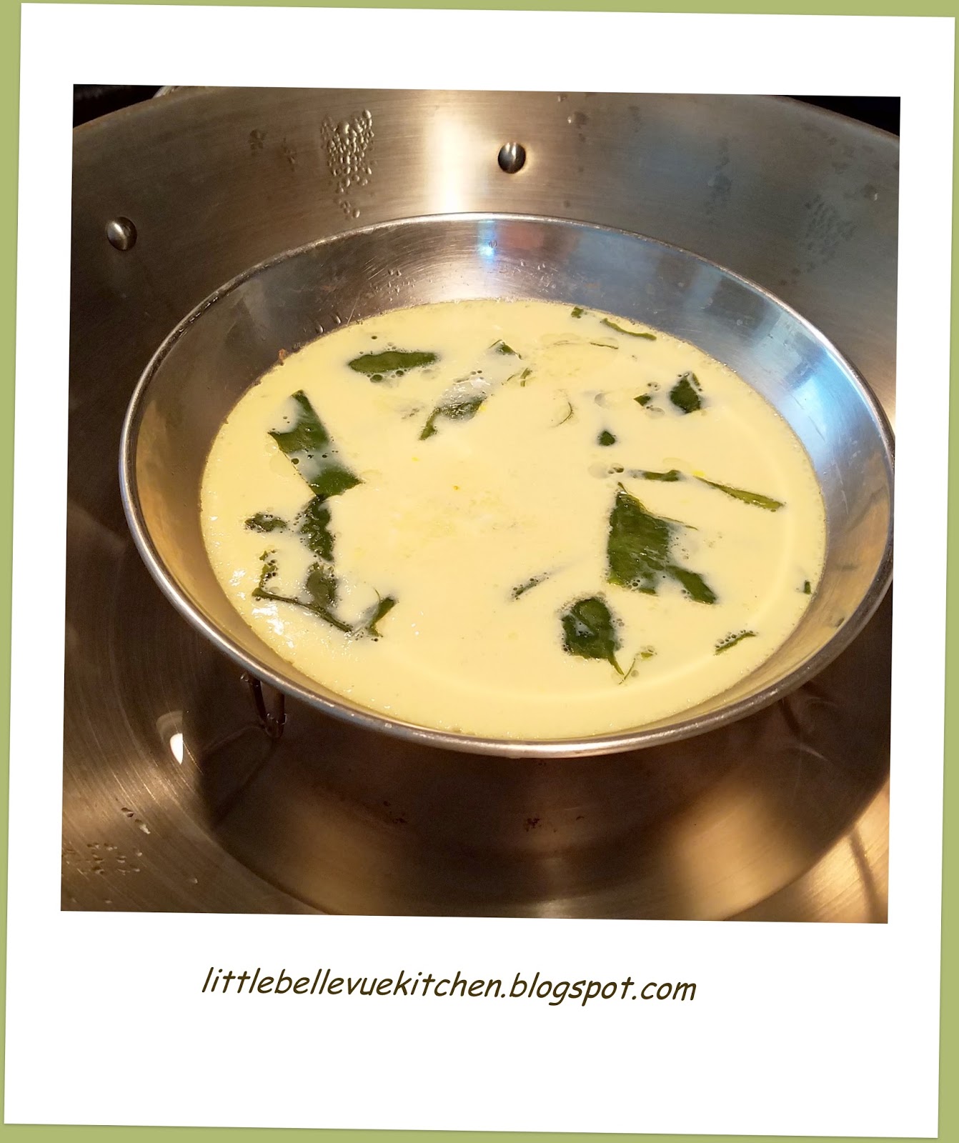 Little Bellevue Kitchen Steam eggs with seaweed