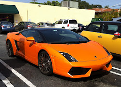 lamborghini orange gallardo roof rims cars miami exotic