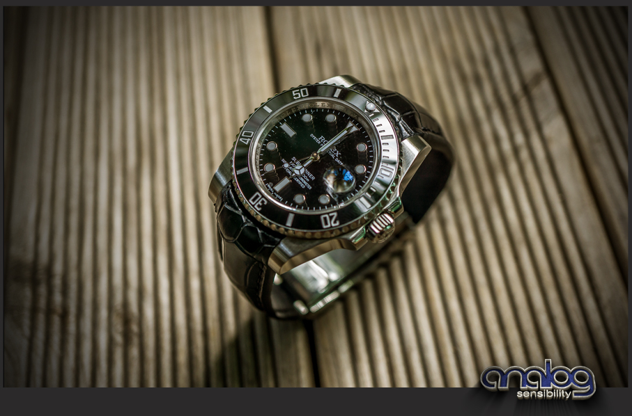 rolex datejust crocodile strap