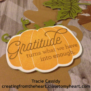 blessed beyond measure, creating from the heart, ctmh, Artbooking close to my heart, sotm, fall decor, pumpkins, gratitude