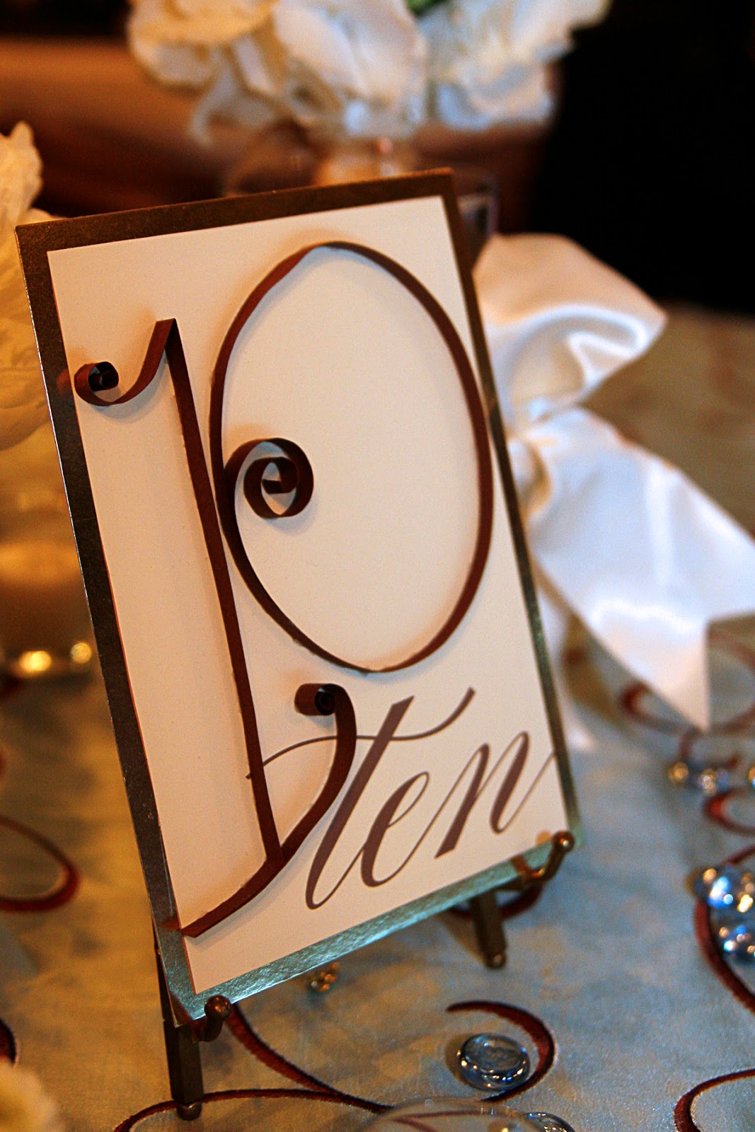 Wedding Table Numbers Personalized Wedding Table Numbers