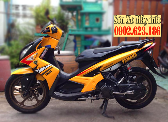 Yamaha Nouvo LX sơn màu vàng đen cực đẹp