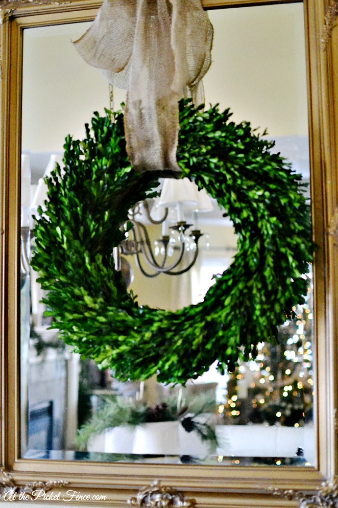 Fox & Fig Blog Decorating with Boxwood Wreaths