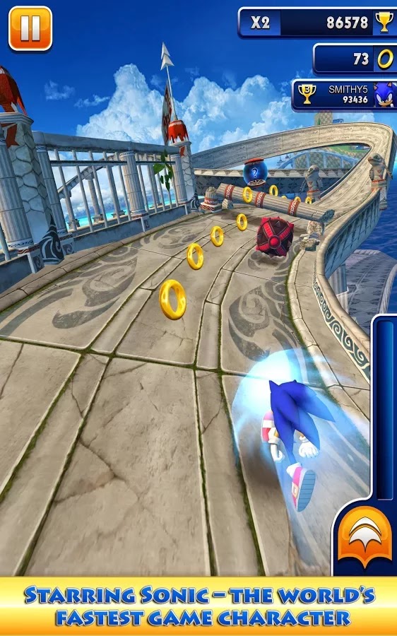 Download Game Sonic Dash untuk Android dan iOS