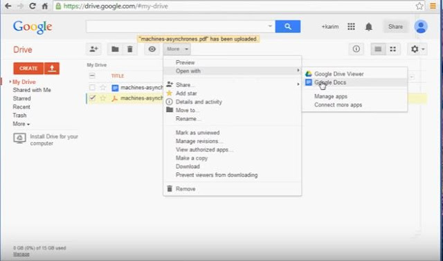 How To Convert pdf to microsoft word via Google Drive How To Convert pdf to microsoft word via Google Drive