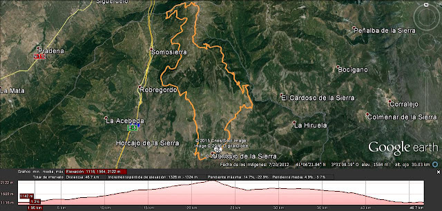 ruta mtb Montejo de la Sierra Tres provincias