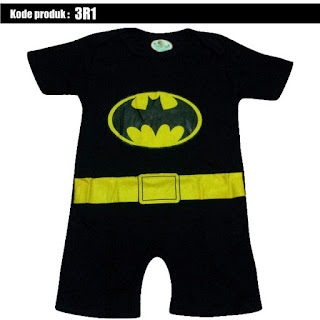 Jual Romper bayi Batman bahan katun harga murah