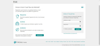 Tiscali Fax servizio Tiscali Fax
