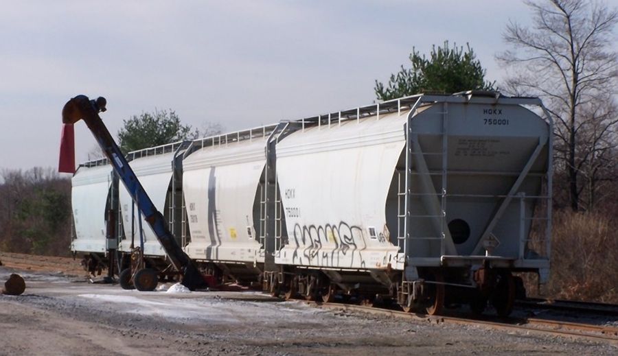 modeling the SP Unloading covered hoppers