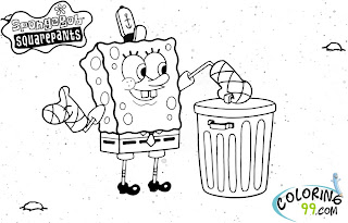 spongebob squarepants coloring pages for kids