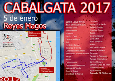 Cabalgata de Reyes Magos de San Juan de Aznalfarache 2017 - Itinerario