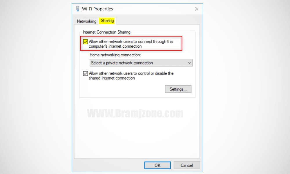 Allow other network users to connect