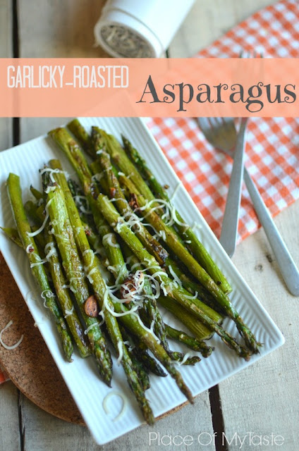 Garlicky roasted Asparagus recipe