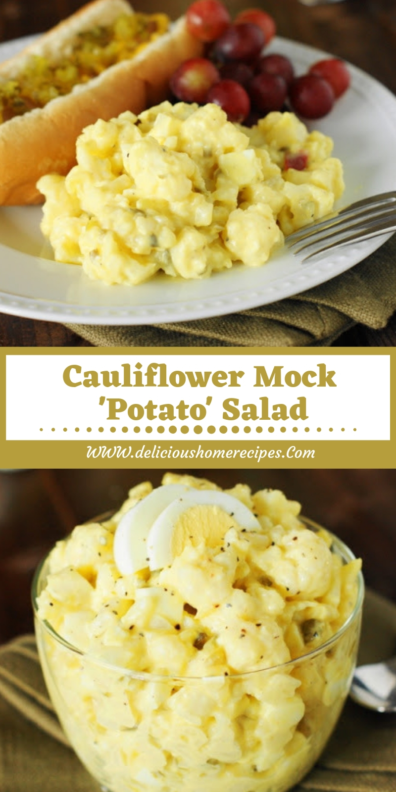 Cauliflower Mock 'Potato' Salad Cauliflower Mock 'Potato' Salad