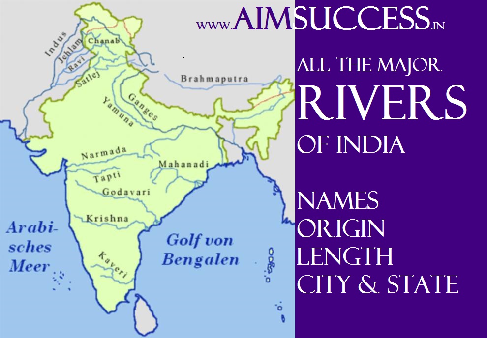 List Of All The Rivers Of India Names Origin And Length Online List Of All The Rivers Of India Names Origin And Length Online