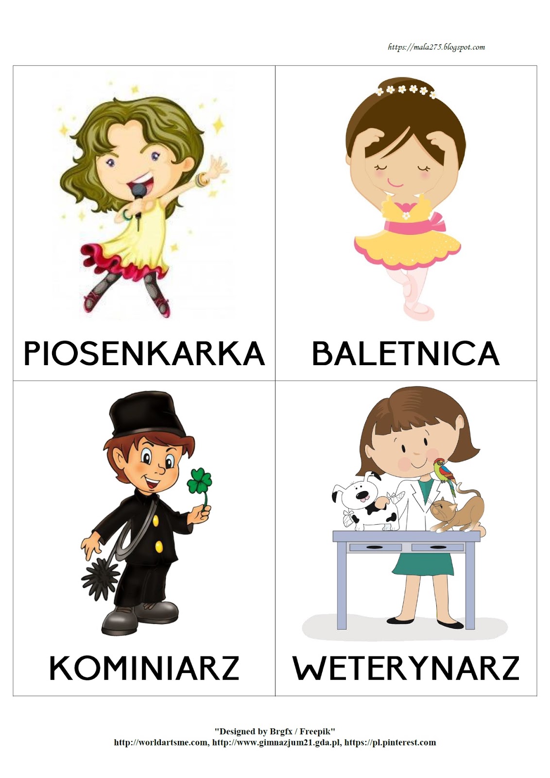 Jakie Są Zawody W Zawodówce Dla Dziewczyn BLOG EDUKACYJNY DLA DZIECI: ZAWODY - POMOCE