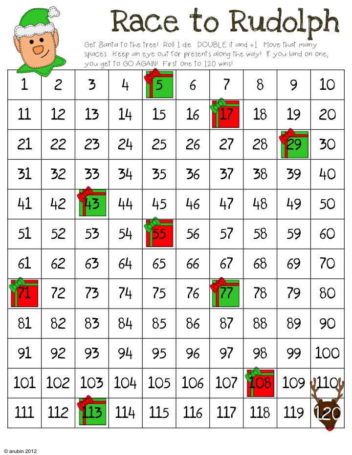 Rulin The Roost Christmas Math Games Freebie