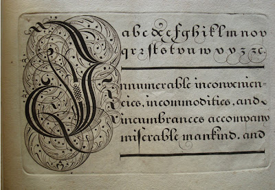 BIBLIOTYPES: Algunos apuntes sobre caligrafía inglesa (s.XVI-XVII)