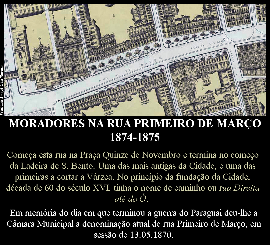 RIO DE JANEIRO DESAPARECIDO Rua Primeiro de Março 1875 RIO DE JANEIRO DESAPARECIDO Rua Primeiro de Março 1875